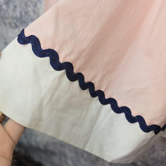 Unique Vintage Dress Womens Medium Pink White Sailor Bow Nautical Lolita Cosplay - Picture 8 of 12